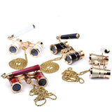 for Opera Binoculars 3X25 Lorgnette Theater Glasses Mini Binocular Compact with Adjustable Handle