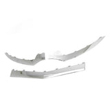 3pcs Front Bumper Lower Trim Replacement for Gloss Chrome ‑ E‑Class C207 Coupe AMG Line Facelift 2014 2015 2016 2017