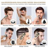 New 6 in 1 Full Body Wash Hair Clipper Resuxi 5618 Multifunctional Head Changing Electric Shaver Ear Nose Trimmer Set