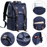 Waterproof Backpack Large Capacity Camera Travel Bag 15.6 Inch Laptop Tripod Holder for Women Men Photographer