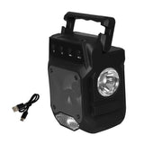 Outdoor Solar Torch Speaker HiFi Surround Sound with Flashlight Bluetooth-compatible 5.0 Wireless Speaker