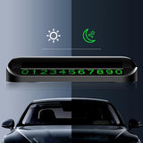 Aluminum Alloy Mini Hideable Temporary Parking Portable Car Phone Plate For Desktop SUV