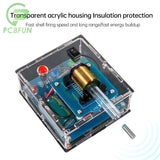 DIY Electronic Electromagnetic Transmitter Shooting Game Kit Mini High Voltage Converter Boost Module Soldering Practice
