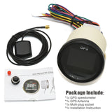 Digital Mini 52mm Speedometer Gauge + GPS Antenna Speed Sensor Motorcycle Boat Odometer Meter ATV UTV Marine 12V/24V