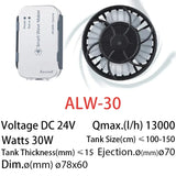Jebao Jecod Upgraded ALW Series WIFI Smart Wave Maker Broad w Style Reef Fish Aquarium Powerhead Pump ALW-5 10 20 30