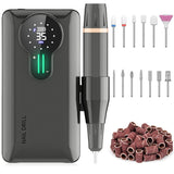 Nail drill professional, portable nail drill 35000 rpm, 20+ Hours Battery Life Portable Electric Nail File Kit