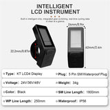 Ebike LCD Mini Meter KT-LCD4 Display Waterproof Connector for KT Controller Electric Bicycle Conversion Kit
