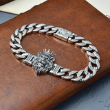 Fashion Lion King Cuban Bracelet Male
