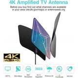 2024 Digital Indoor And Outdoor Antenna Signal Amplifier HDTV 4K TV