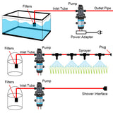Diaphragm Self Priming Pump Agricultural Electric Water Pump DC 12V 120W 10L/min Water Spray Car Wash Micro High Pressure