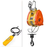 NEW 300kg 30M Electric Hoist Small Household Wire Rope Electric Hoist Remote Control Portable Lifting Small Crane Double Hook