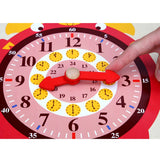 Wooden Multifunctional Calendar Clock Children's English Early Childhood Education Puzzle Hanging Board
