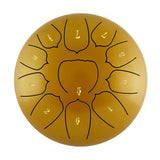 6 inch 11 Tone Steel Tongue Hand Pan Drum Drumstick Percussion Music Instrument Tambourine Yoga Relaxation Glucopon Gift