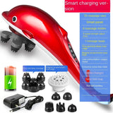 220V Dolphins massager sticks electric hammer hit back shoulder waist systemic multi-functional handheld vibration meter