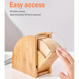 1pc, Bamboo Coffee Filter Holder, Renewable Stand Container Dispenser Rack Shelf For Square Cone-shaped And Flat-bottomed