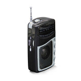 Mini Portable AM FM Radio Dual Band Pocket Radio MP3 Music Player Support Headphone Jack Telescopic Antenna
