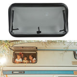 Camper 70 Degrees Opening Waterproof 730x430mm RV Push Out Window with Screen Sunshade for Trailers Motorhomes