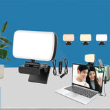 6500K Fill Light LED Video Conference Light Cube Laptop Computer Webcam Light Zoom Call Lighting with Clip for Live Streaming
