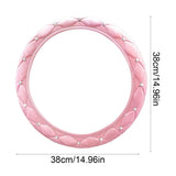 Rhie Car Cover Sleeve With Sparkly Rhies Anti-SlipCar Wheel Protector Auto Steering