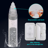 Baby Nasal Aspirator Electric Nose Cleaner with 3 Silicone Tips & Suction Strengths Built-in Flashlight and Music