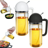 500ml Spray and pour dual mode Bottle Kitchen BBQ Cooking Olive Oil Dispenser Camping Baking Soy Sauce Sprayer Containers