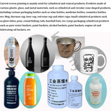 Small Cylindrical Wine/Cosmetic Bottle/Insulation Cup Curved Screen Printing Machine