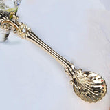 16 Pack Pattern Coffee Spoons, 4.5 Inch Demitasse Vintage Spoon For Espresso, Tea, Dessert, Condiments(Golden)
