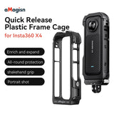 For Insta360 Expansion Bracket Magnetic Quick Release Frame Cage for Insta 360 X4 Action Camera Accessories