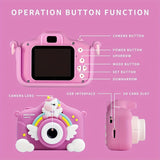 Camera Pink Pony Mini Digital Small Camera Toy HD Can Take Pictures Can Record