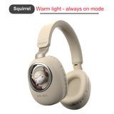 Bluetooth 5.1 Cartoon Headphone Flash Light Cute Headphones Wireless Mic LED Kids Girls Stereo Phone Music Headset Gamer