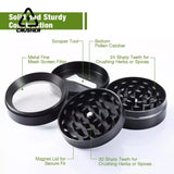 CRUSHER 40/50/63mm Dry Herb Grass Tobacco Grinder Zinc Alloy 4 Laye Manual Spice Herbal Grinders for Smoking Accessories
