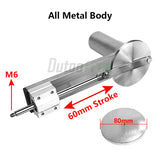 3-24V Mini ear Telescc Stroke 60mm Rocker Actuator Motor 80mm Plate M6 Thread 30-200 times/min