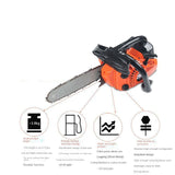 12-inch High power bamboo chainsaw gasoline wood high-power electric saw home carpentry.