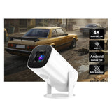 P30 Movie Projector - 4K Decoding, 1080P Resolution, WiFi6 & BT5.4, Android 11, 180° Rotatable for Home Theater