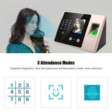 Intelligent Biometric Attendance hine with HD Display Screen Time Clock Support Face Fingerprint Password