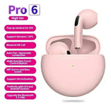 NEW Pro 6 TWS Wireless Headphones with Mic Fone Bluetooth Earphones Sport Running Headset for Apple iPhone Xiaomi Pro6 Earbuds