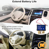 DC12V 240A Battery Disconnect with 2 Remote Control Voltage Display Automatic Power Shut Off Switch for SUV