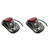 Top-2X Universal Motorcycle Light Bulb Mount Plate Turn Signal Rear Tail Brake Stop Lamp For Choppers Cruisers Classic