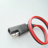 Female Cigarette Lighter Socket to with Sae 2 Pin Quick Release Disconnect Connector Plug 14AWG Extension Cable