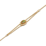 925 Silver Simple Versatile Oubo Double Layer Bracelet Girl