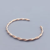 Twisted Rope Bracelet Ring With Simple And Stylish Personality