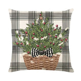 Christma Home Decor New Year 2025 Sofa Car Cushion Cover 45x45cm Christmas Pillowcase Xmas Tree Elk Snowman en Pillow Case