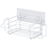 Kitchen Sink Organizer Sponge Holder Drainer Basket Storage Drying Rack Spice Organization Bottle Shelf Rag Hanger