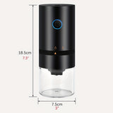 1pc Coffee Grinder Electric Burr, Small Cordless Coffee Grinder Mini With Multi Grind Setting, Portable Coffee Bean Grinder Automatic