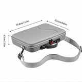 1 PCS Gray PU+Spandex Carrying Case - 360 X3 Storage Bag for Insta 360X3 Action Camera Handbag Box
