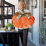 Autumn Pumpkin Harvest Festival Garland Thanksgiving Wreath Front Door Decor