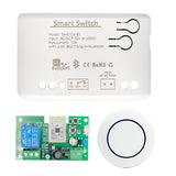 AC/DC 7V-32V White Module Plastic Module With Case Wifi+BT 1CH Remote Relay Ewelink For Alexa Google Home With 2.4G Remote
