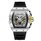 Fashion Men's Watch ONOLA Unique Design Multi-functional Automatic Mechanical Watches Men's Tape Waterproof Wristwatch