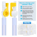 15 Pack Vae Urine Drainage Catheter Bag Vaes with Smooth Edges and Silicone Tubing