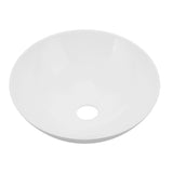 Vessel Sink Bathroom Circle Sink White 327.6x129.1mm for Vanity for Yacht for Campers